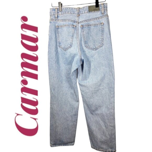 CARMAR Hermia Peyton Rhinestone Star Jeans High Rise Light Wash, Size 26 - Picture 3 of 11